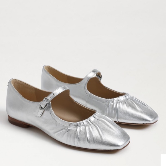 Sam Edelman MICAH MARY JANE FLAT SILVER - Picture 1 of 13